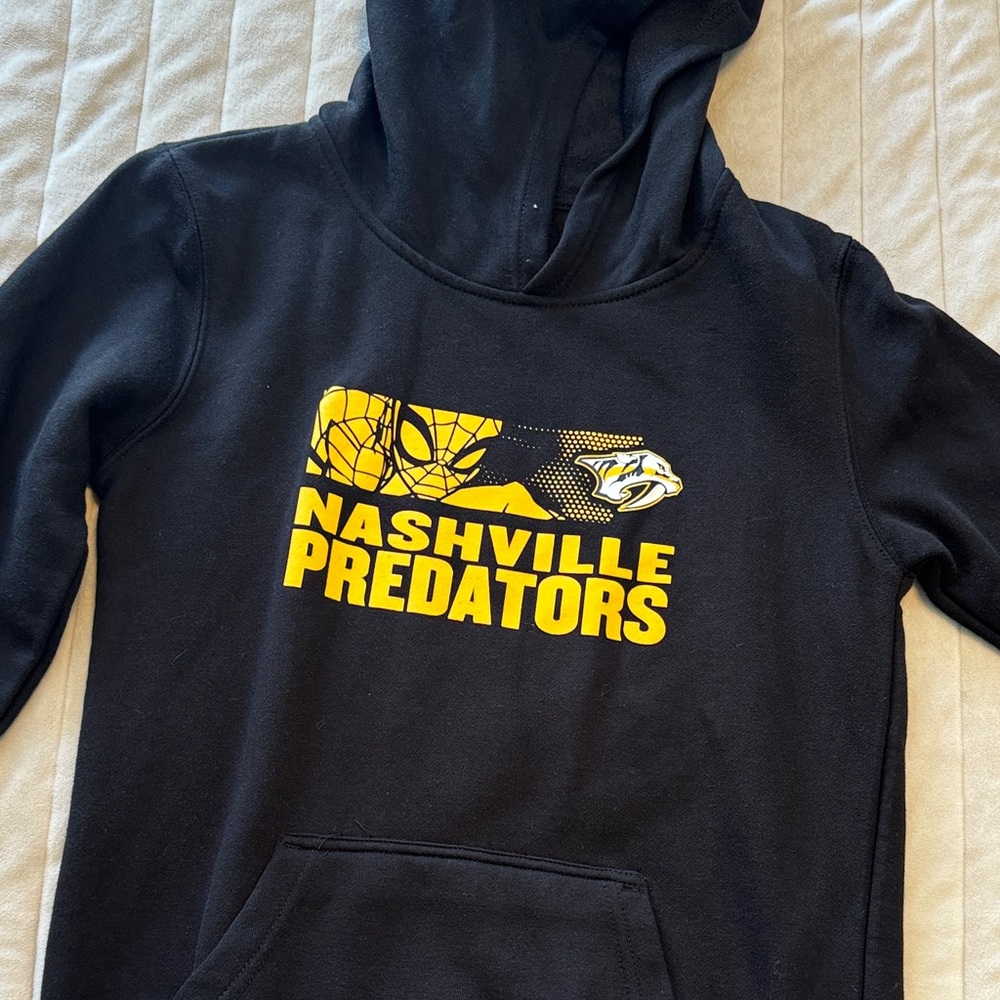 Nashville Predators x Spiderman Black Hoodie